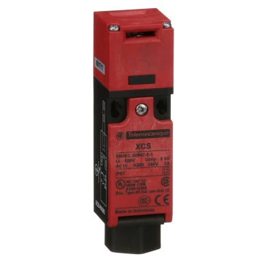 XCSPA593 - Ohutuslüliti, Telemecanique Ohutuslülitid XCS, plast XCSPA, 1 NC + 1 NO, aeglane katkestus, 1 sisselaskeava 1/2
