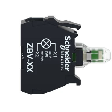 ZBVBG5 - Harmony XB4, valgustusplokk 22-ndale päisele, oranž, integreeritud LED, kruviklambriga klemmklemm, 24?¦120 V AC/DC - Schneider Electric - Harmony XB4, valgustusplokk 22-ndale päisele, oranž, integreeritud LED, kruviklambriga klemmklemm, 24?¦120 V AC/DC - Schneider Electric - 5