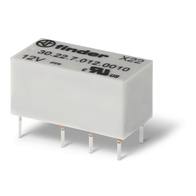 302270120010 - Subminiatuurne elektromehaaniline kaherealine relee; paigaldus trükkplaadile; 2CO 2a; AGNI+AU kontaktid; mähis 12V DC (tundlik); veekindlus RTIII - Finder - Subminiatuurne elektromehaaniline kaherealine relee; paigaldus trükkplaadile; 2CO 2a; AGNI+AU kontaktid; mähis 12V DC (tundlik); veekindlus RTIII - Finder - 0