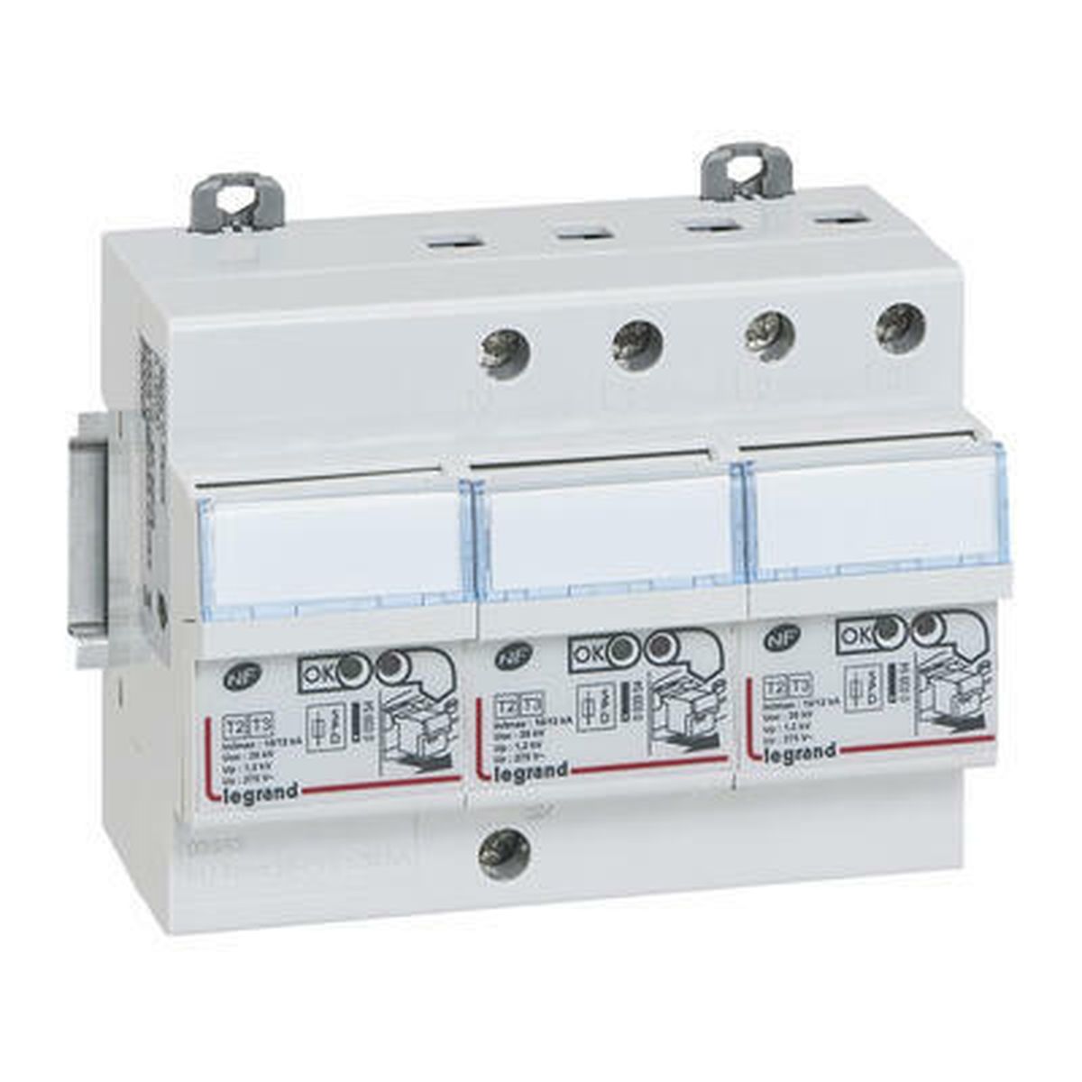 003953 - Self-protected and withdrawable four-pole surge arrester type 2 12kA 230V - Legrand - Self-protected and withdrawable four-pole surge arrester type 2 12kA 230V - Legrand - 0