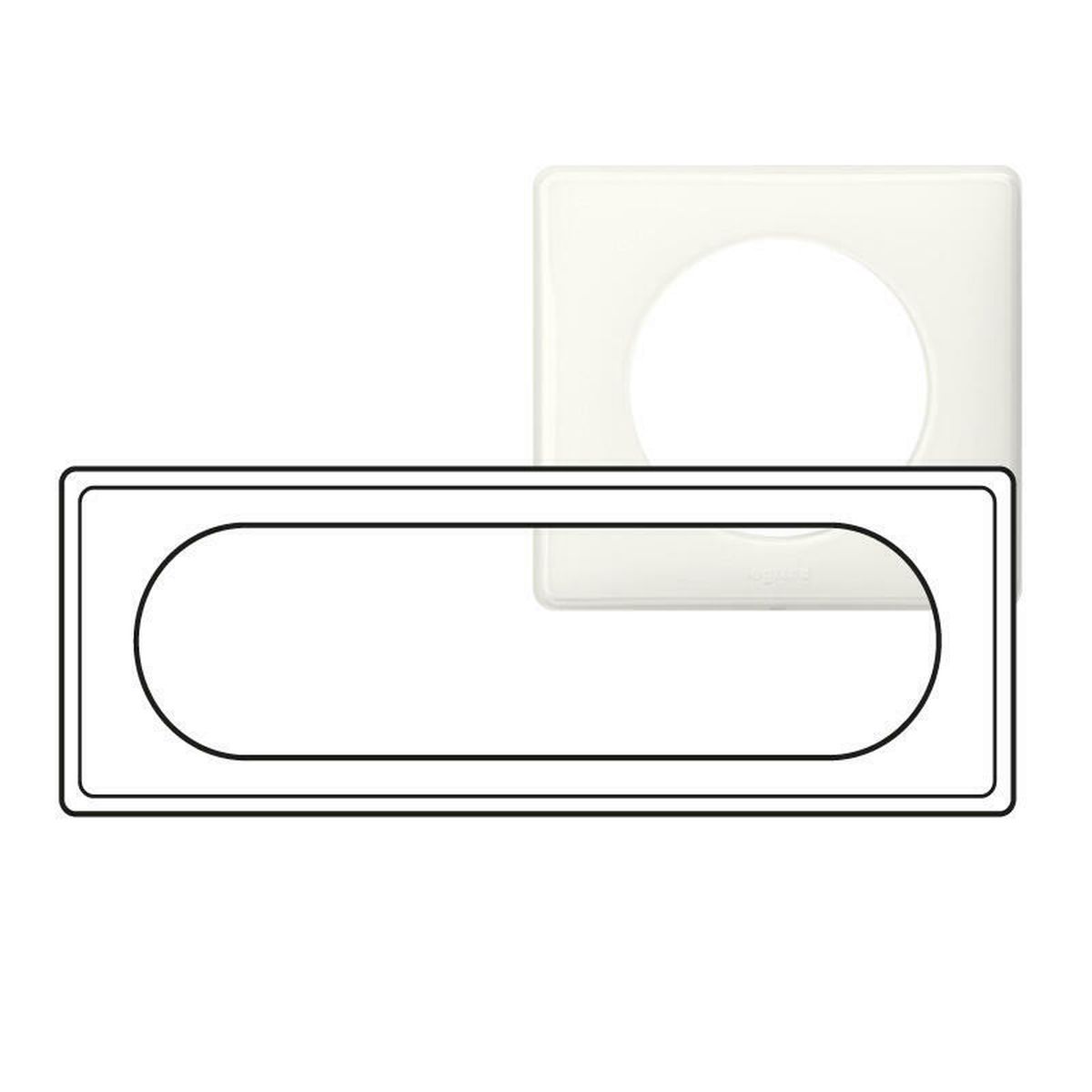 066636 - PLATE 3G LARGE WHITE - Legrand - PLATE 3G LARGE WHITE - Legrand - 0