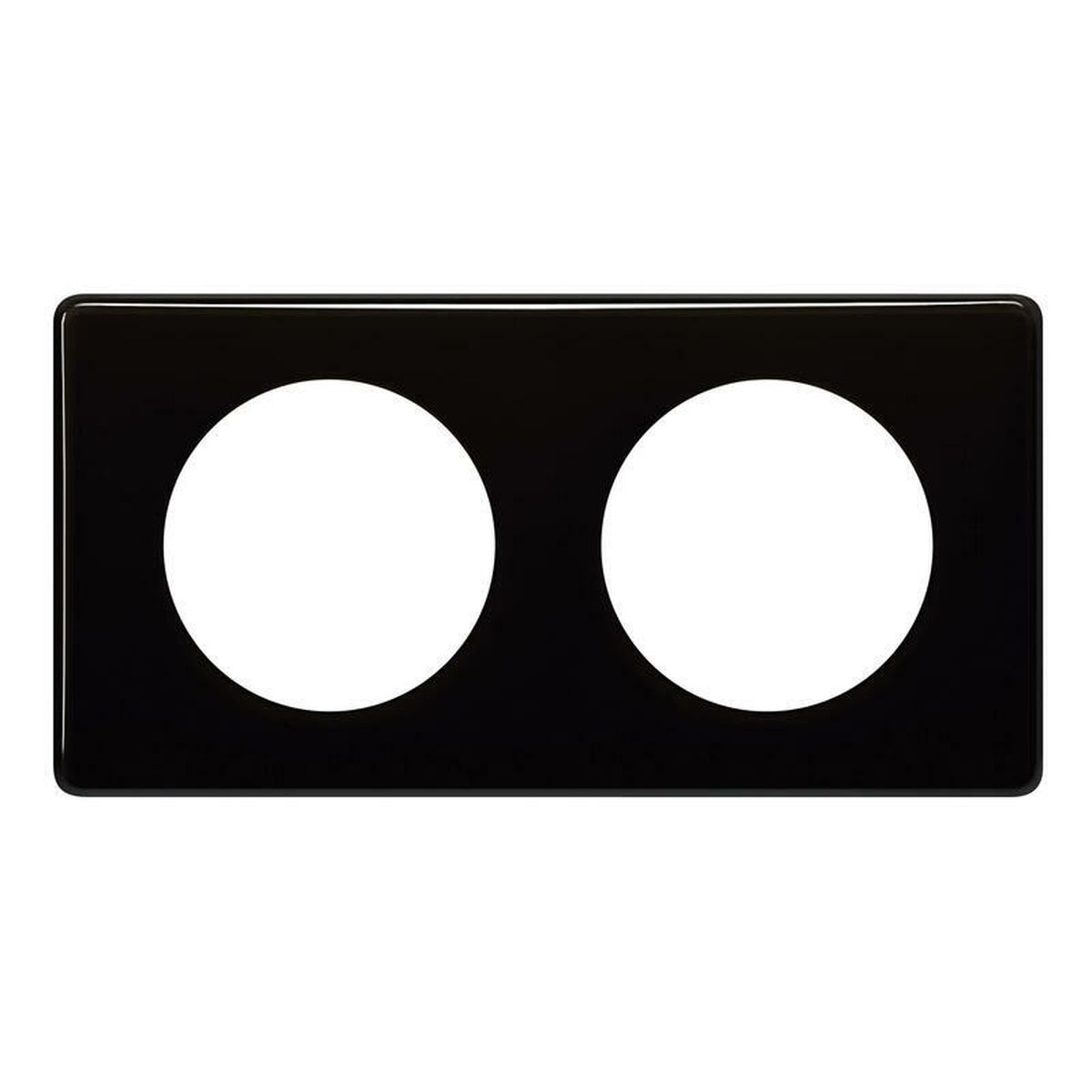 066682 - 2 GANG PLATE BLACK - Legrand - 2 GANG PLATE BLACK - Legrand - 0