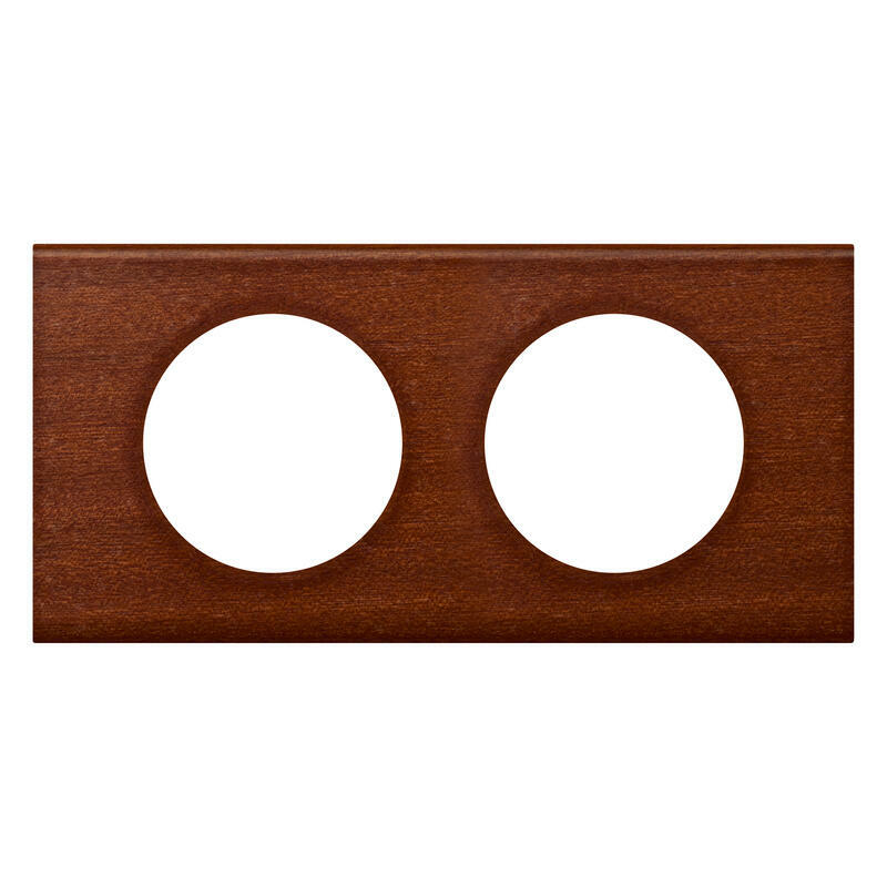 069222 - PLATE 2 GANG MAHOGANY - Legrand - PLATE 2 GANG MAHOGANY - Legrand - 0